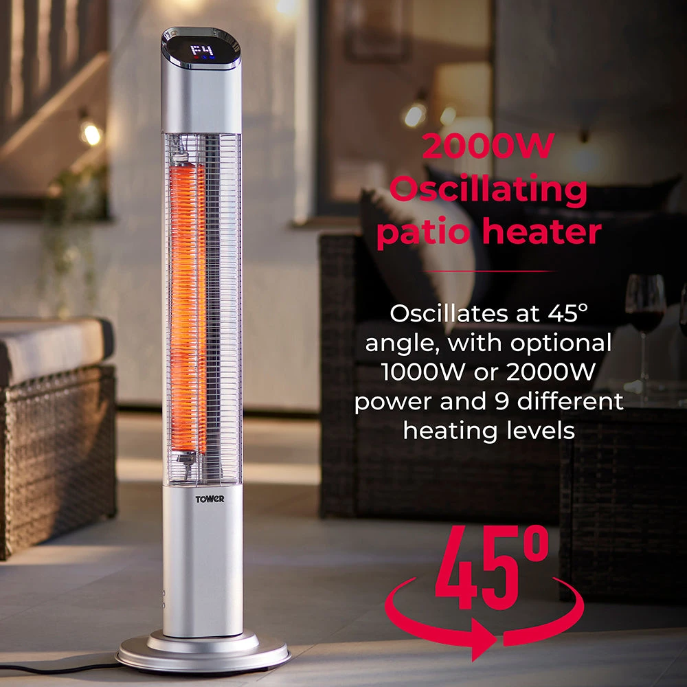 Tower SOL 2KW Free Standing Patio Heater 3 Tower SOL 2KW Free Standing Patio Heater - Image 3