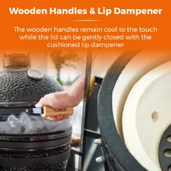 Tower Kamado Maxi Ceramic Charcoal BBQ - Black 14 Tower Kamado Maxi Ceramic Charcoal BBQ - Black -Home Furnishing Serie Shop T978531 06