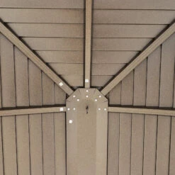 Outsunny Hardtop Gazebo With Curtains 3 X 4m - Brown -Home Furnishing Serie Shop TXi0081893f17a563 jpg