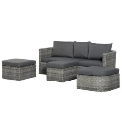 Outsunny Rattan Sofa Set To Daybed - Grey -Home Furnishing Serie Shop TyYdaa17f4e802e3a jpg
