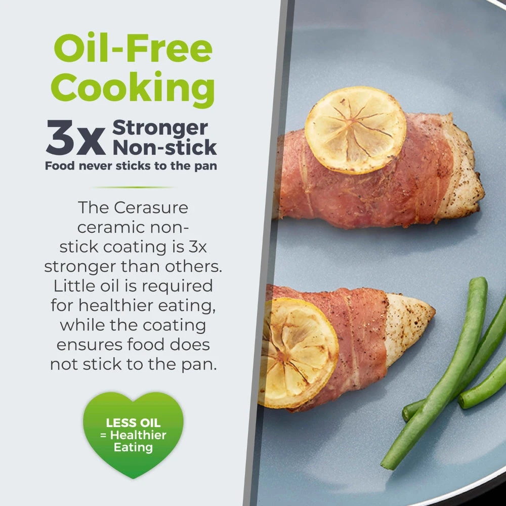 Tower Cerasure Frying Pan Non-Stick 28cm - Graphite 4 Tower Cerasure Frying Pan Non-Stick 28cm - Graphite - Image 4