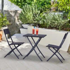 Outsunny Rattan Bistro Set - Black 20 Outsunny Rattan Bistro Set - Black -Home Furnishing Serie Shop WE56ff180c6dbcb1e jpg