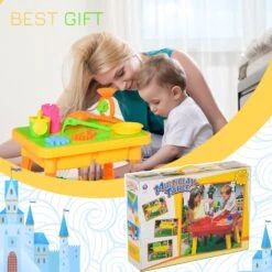 HOMCOM Kids Sand And Water Table Playset -Home Furnishing Serie Shop WJ67e517dc1534e98 b27b8a5a 7fe6 4256 a2a9 a7073828be82