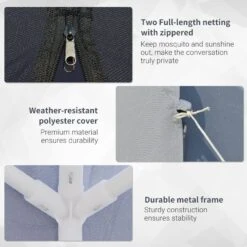 Outsunny 3 X 3 Meter Outdoor Gazebo Garden Canopy Tent Sun Shade Event Shelter With Mesh Screen Side Walls, Grey 19 Outsunny 3 X 3 Meter Outdoor Gazebo Garden Canopy Tent Sun Shade Event Shelter With Mesh Screen Side Walls, Grey -Home Furnishing Serie Shop X6f50d17dc2415e89 4d0ae99d 3f6f 403e 8d48 ccc3a9eff72f