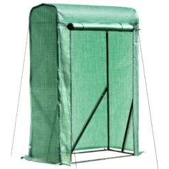Steel Frame Mesh Cover Greenhouse - Green