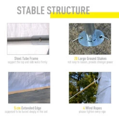 Outsunny Gazebo Marquee Party Tent Wedding Canopy Steel Frame Water Resistant Size 6x4 M-White -Home Furnishing Serie Shop Xkoc2a17dc466abe5 4fa5dee3 e75e 4f1d 919a a2ff06dadfdf