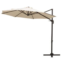 Outsunny Cantilever Parasol 3m - Beige