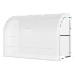 Outsunny Lean To Greenhouse 300 X 150 X 213 Cm - White 21 Outsunny Lean To Greenhouse 300 X 150 X 213 Cm - White -Home Furnishing Serie Shop YqOdaa186bb744f8c jpg