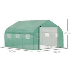 Outsunny Greenhouse Polytunnel 3.5x3x2m - Green 14 Outsunny Greenhouse Polytunnel 3.5x3x2m - Green -Home Furnishing Serie Shop ZLPa1217e9e3986dd jpg