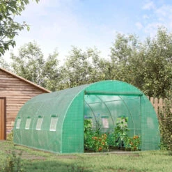 Outsunny Greenhouse Tunnel 6 X 3 M - Green 20 Outsunny Greenhouse Tunnel 6 X 3 M - Green -Home Furnishing Serie Shop aWM6ff17f0653fc54 jpg
