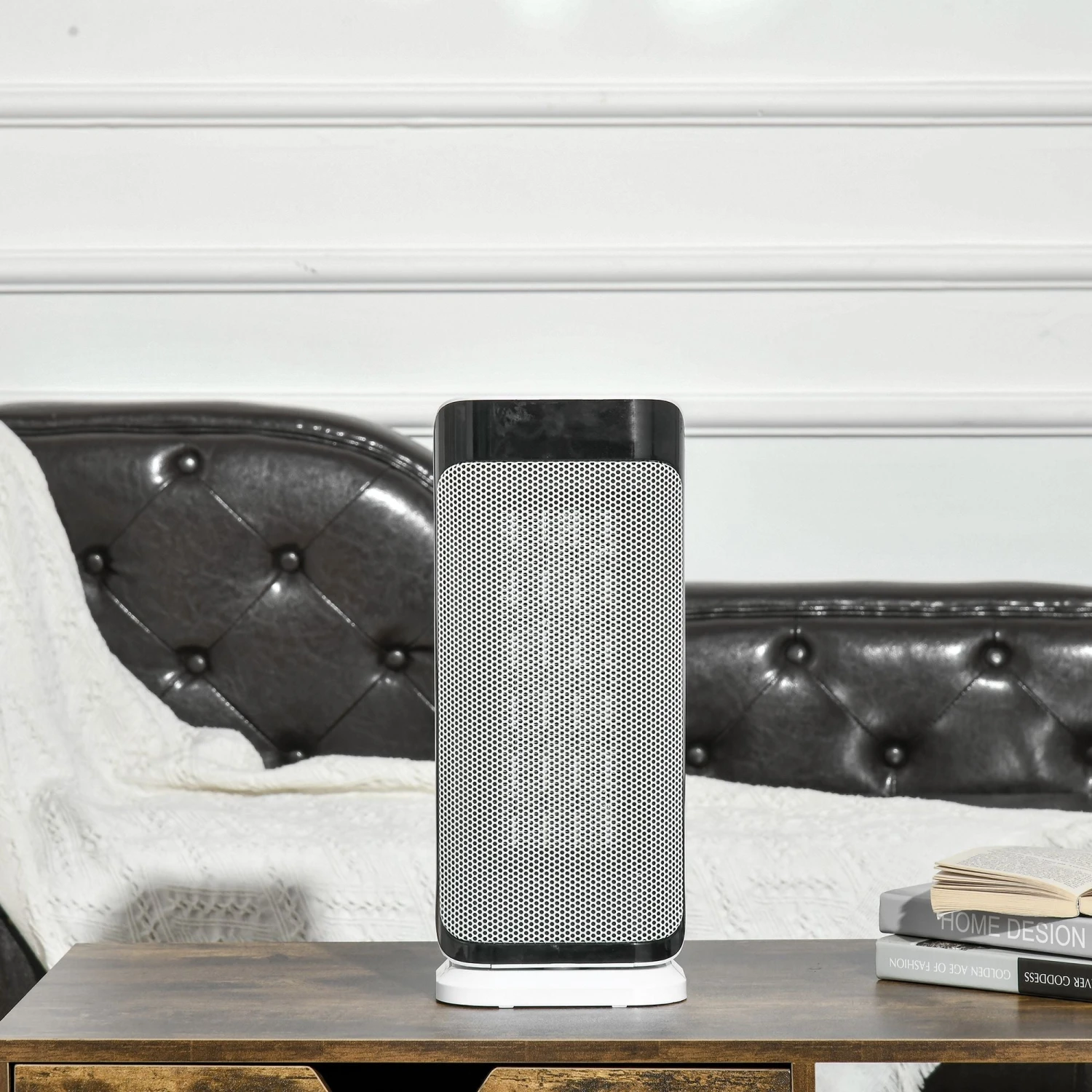 HOMCOM Portable Oscillating Ceramic Space Heater W/ Over Heating & Tip-over Protection 10 HOMCOM Portable Oscillating Ceramic Space Heater W/ Over Heating & Tip-over Protection - Image 10