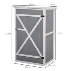 Outsunny Garden Storage Shed - Grey 10 Outsunny Garden Storage Shed - Grey -Home Furnishing Serie Shop bhJ20017dc56701a4 34877074 5978 4a34 b68c 6ff7403365df