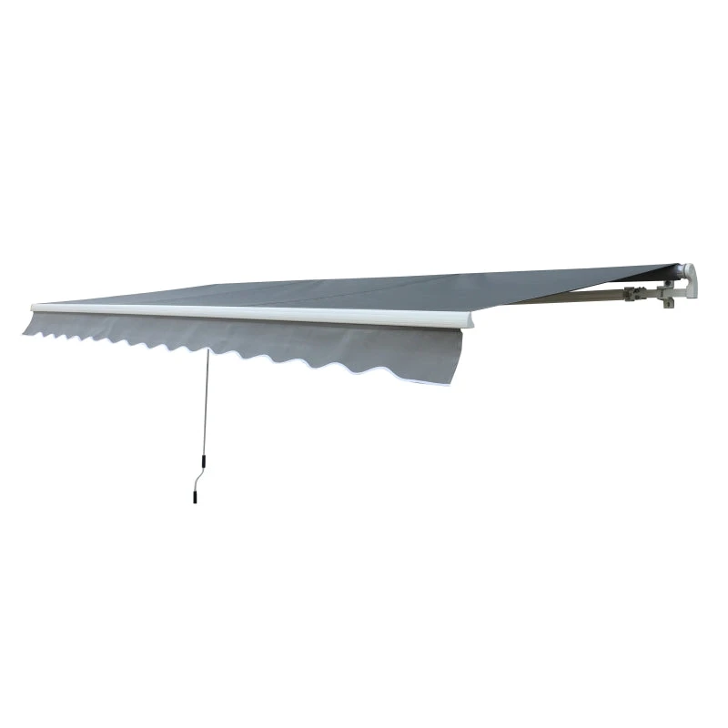 Outsunny Wall Mounted Sun Shade 2.95 X 2.5m - Grey 12 Outsunny Wall Mounted Sun Shade 2.95 X 2.5m - Grey - Image 12