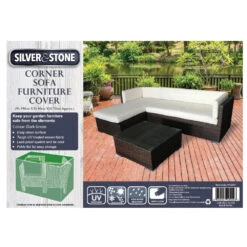 Silver & Stone Outdoor Furniture Cover For Corner Sofa -Home Furnishing Serie Shop corner sofa furniture cover