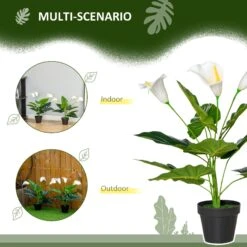 HOMCOM Calla Lily Flower - Artificial Plants 14 HOMCOM Calla Lily Flower - Artificial Plants -Home Furnishing Serie Shop dDDae917dc19c90b5 694f9621 d290 40f6 8016 2c9ac1a19684