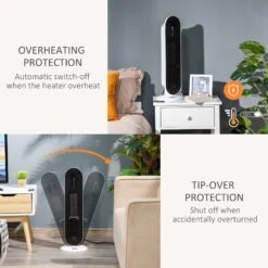 Ceramic Space Heater Indoor Tower Heater With 45 Degree Oscillation Remote Control 24H Timer Tip-Over & Overheating Protection 1200W/2000W PTC Portable Oscillating -Home Furnishing Serie Shop da2e035978b0e2755ae001b7c25d866c 5faf8d6b 426d 41a8 92e5 6baea3b47c79