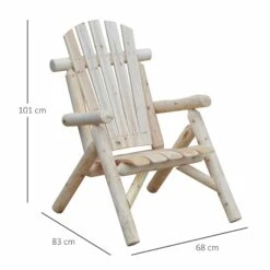 Outsunny Adirondack Chair -Natural Wood 11 Outsunny Adirondack Chair -Natural Wood -Home Furnishing Serie Shop ersafa17dc1aee36b c35b0667 c98d 4b65 9901 3be077064054