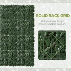 Outsunny Faux Green Floral Wall Trellis - 12 Pieces -Home Furnishing Serie Shop evt96217e2f02ca91 cab70ff0 8339 4fe0 8972 613a18b616a5