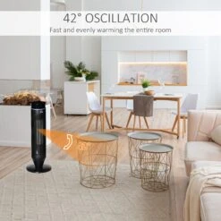 HOMCOM Ceramic Tower Indoor Space Heater W/ 42° Oscillation Remote Control Timer - Black -Home Furnishing Serie Shop fb24bc47eaf581ff20f217fa16d70179 75f976b8 88d6 4524 b31b ef4458d4604b