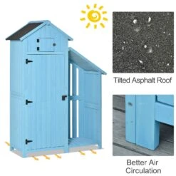 OUTSUNNY Garden Storage Shed - Blue 11 OUTSUNNY Garden Storage Shed - Blue -Home Furnishing Serie Shop jwA6ed17e906b33fe dedf08aa 381a 4d3f 9395 2fa43d5bdc11