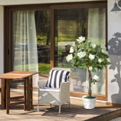 Outsunny Artificial Rose Tree And Planter For Indoor & Outdoor Use - White And Green 21 Outsunny Artificial Rose Tree And Planter For Indoor & Outdoor Use - White And Green -Home Furnishing Serie Shop k5N7561818a89bdfa jpg