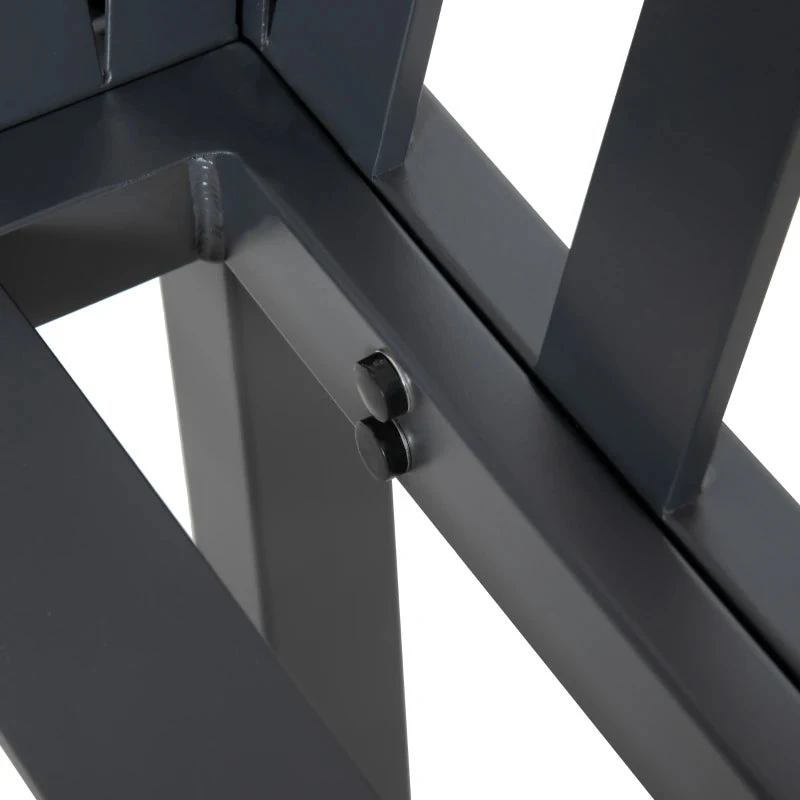 Outsunny Corner Sofa Set L Shape With Table - Dark Grey 8 Outsunny Corner Sofa Set L Shape With Table - Dark Grey - Image 8