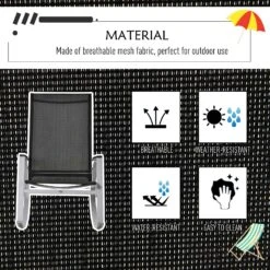 Outsunny Rocking Chair Sun Lounger Garden Seat Patio High Back Texteline Black 14 Outsunny Rocking Chair Sun Lounger Garden Seat Patio High Back Texteline Black -Home Furnishing Serie Shop kWD5bd17dc39d449c