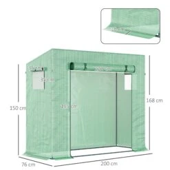 Outsunny Outdoor Greenhouse Poly Tunnel Plants Reinforced Top Cover 1.98 X 0.77 X 1.49 M 11 Outsunny Outdoor Greenhouse Poly Tunnel Plants Reinforced Top Cover 1.98 X 0.77 X 1.49 M -Home Furnishing Serie Shop l1j94117e70daf79e