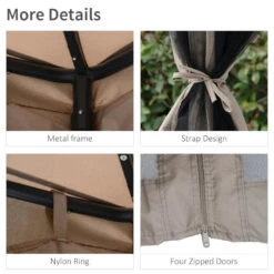 Outsunny Outdoor Gazebo 295L X 295W X 263Hcm-Taupe -Home Furnishing Serie Shop lCW04017dc2c183b1 jpg