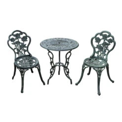 Outsunny Bistro Set Cast Aluminium - Green 21 Outsunny Bistro Set Cast Aluminium - Green -Home Furnishing Serie Shop lUsdaa181cd30b1cd jpg