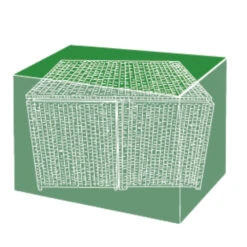 Silver & Stone Outdoor Furniture Cover For Cube Large - Dark Green 5 Silver & Stone Outdoor Furniture Cover For Cube Large - Dark Green -Home Furnishing Serie Shop large cube furniture cover 2