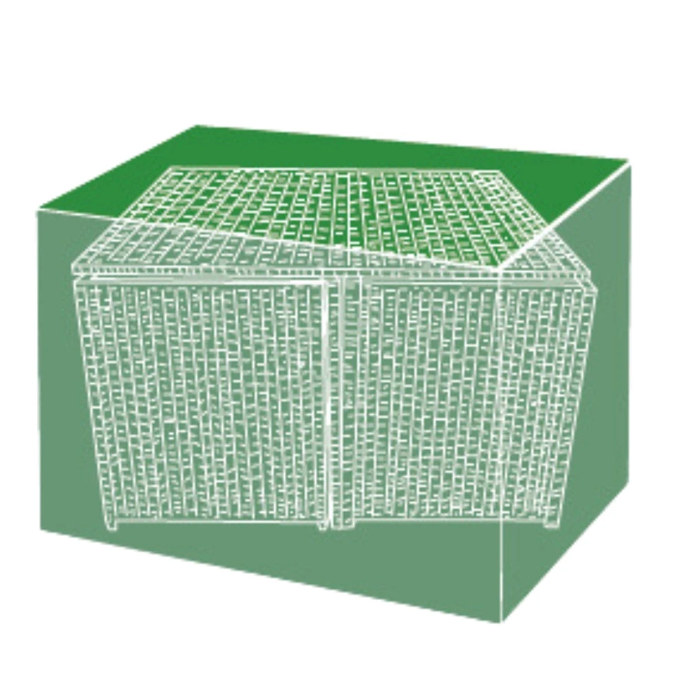Silver & Stone Outdoor Furniture Cover For Cube Large - Dark Green 3 Silver & Stone Outdoor Furniture Cover For Cube Large - Dark Green - Image 3