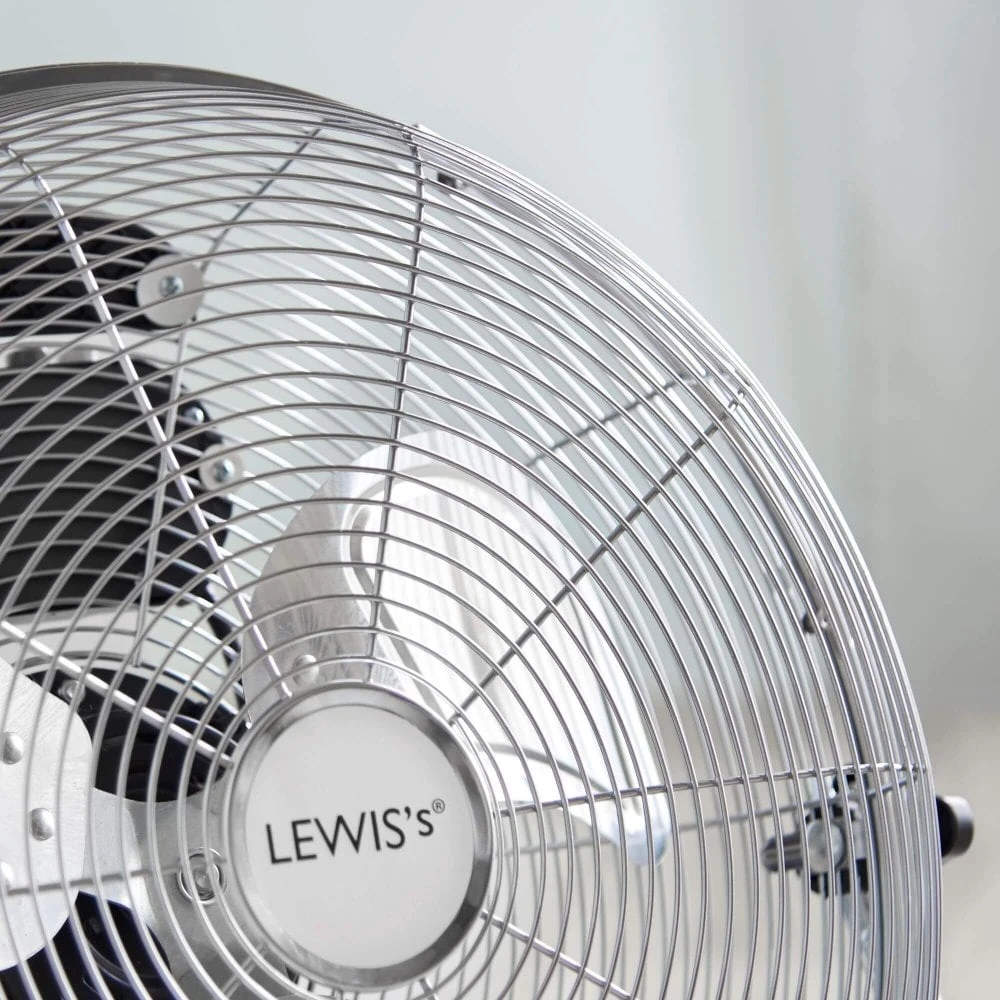 Lewis's 16 Inch Floor Fan Stainless Steel 6 Lewis's 16 Inch Floor Fan Stainless Steel - Image 6