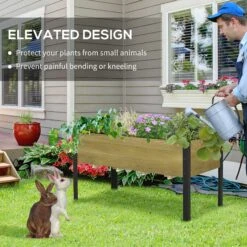 Outsunny Raised Garden Bed Elevated Wood Planter Box 14 Outsunny Raised Garden Bed Elevated Wood Planter Box -Home Furnishing Serie Shop mIDfe017e70daf1dc 9a2d2274 a791 4392 9f3f 5c8dbe26387e