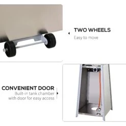 Outsunny Stainless Steel Outdoor Garden Pyramid Patio Heater With Wheels And Rain Cover - Silver 13 Outsunny Stainless Steel Outdoor Garden Pyramid Patio Heater With Wheels And Rain Cover - Silver -Home Furnishing Serie Shop mIy88c17edc655522 d56ff821 fe12 4d61 9a62 b6729212525b