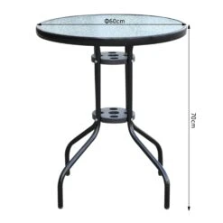 Outsunny Glass Top Patio Table - Black 8 Outsunny Glass Top Patio Table - Black -Home Furnishing Serie Shop mxtdd617dc3f8cd5c 58a0cc5f 2407 41e8 9a8a bb6bc252360c