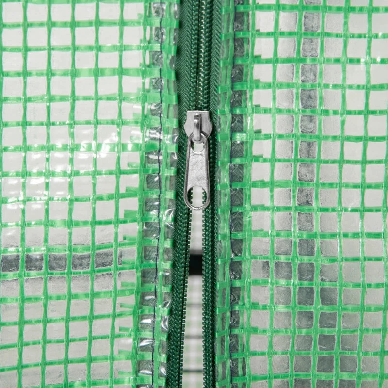 Outsunny Mini Greenhouse With 4 Tier 70 X 50 X 160 Cm - Green 7 Outsunny Mini Greenhouse With 4 Tier 70 X 50 X 160 Cm - Green - Image 7