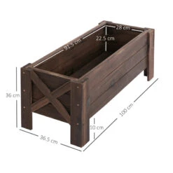Outsunny Garden Raised Bed 100x36.5x36 Cm 13 Outsunny Garden Raised Bed 100x36.5x36 Cm -Home Furnishing Serie Shop pM9a12188fbaaeba7 jpg