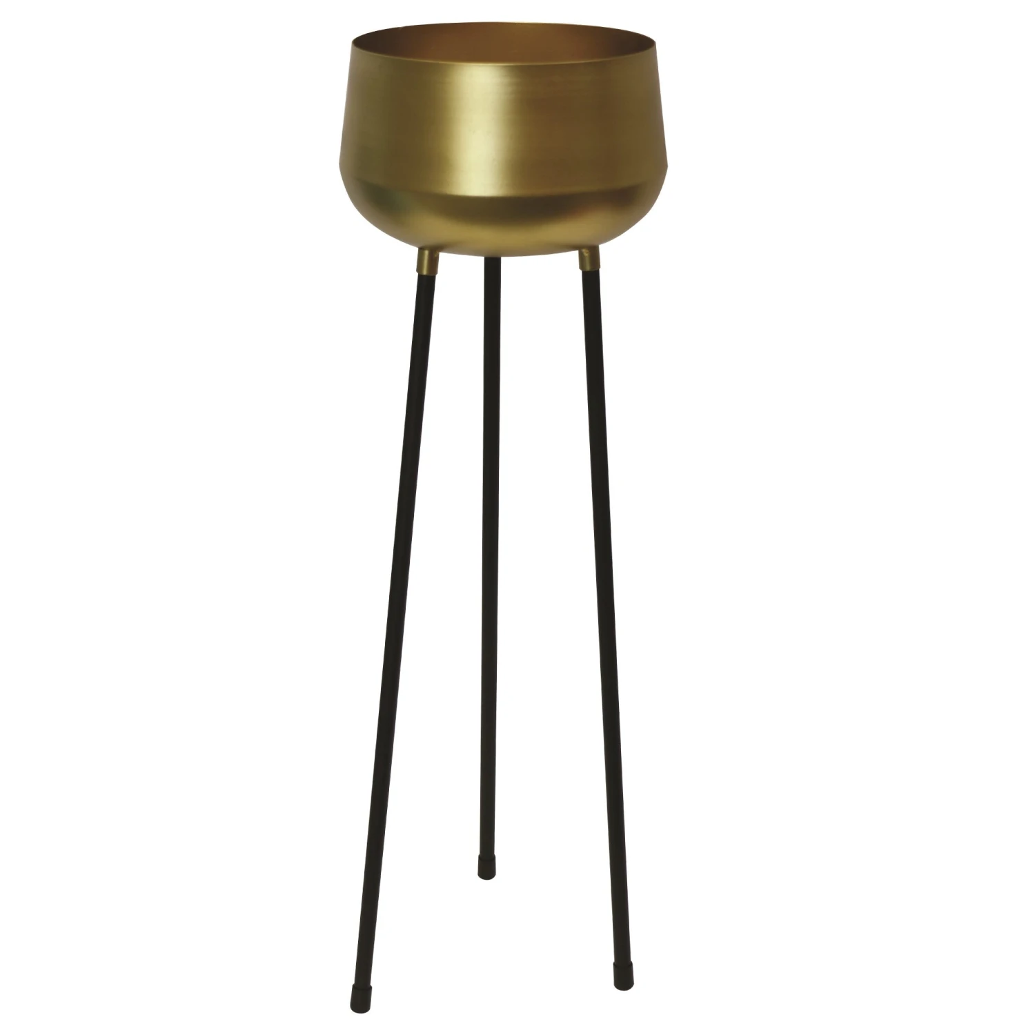 Palma Indoor Metal Planter Pot On Legs - Gold 1 Palma Indoor Metal Planter Pot On Legs - Gold