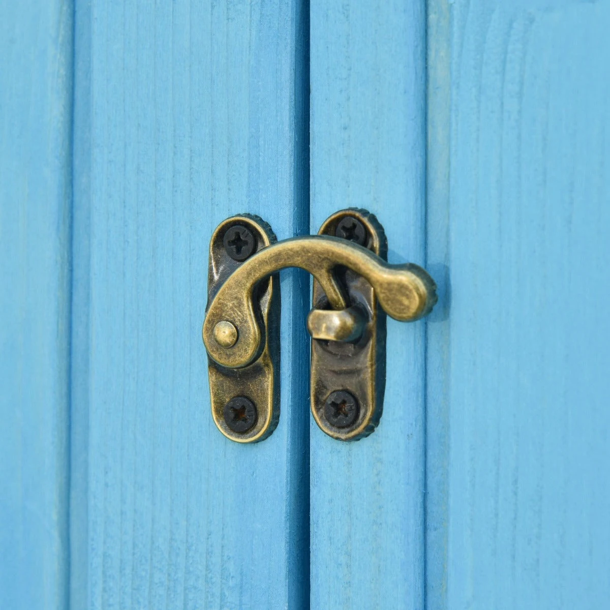 OUTSUNNY Garden Storage Shed - Blue 8 OUTSUNNY Garden Storage Shed - Blue - Image 8