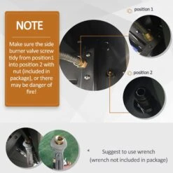 Outsunny Gas Burner Barbecue Grill 3+1 Burner Garden BBQ Trolley W/ Side Burner Warming Rack Side Shelves Storage Cabinet Piezo Ignition Thermometer 110x50x100cm -Home Furnishing Serie Shop qV907e17dc22f05e5 4984d6e1 80b1 44c2 8de7 9f048cc833da