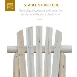 Outsunny Adirondack Chair -Natural Wood 12 Outsunny Adirondack Chair -Natural Wood -Home Furnishing Serie Shop rV647c17dc1aee36b e67b7da5 2065 4148 a7d2 3fe9c90d8727