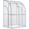 Outsunny Greenhouse Lean To 143x118x212 Cm - Clear