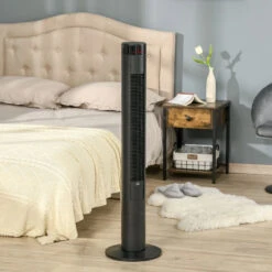 HOMCOM Tower Fan 46" Oscillating With Remote Control 117cm - Black -Home Furnishing Serie Shop reK90f18017bcbffa jpg