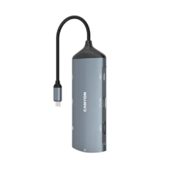 Canyon 8 Port USB-C Hub - Dark Grey