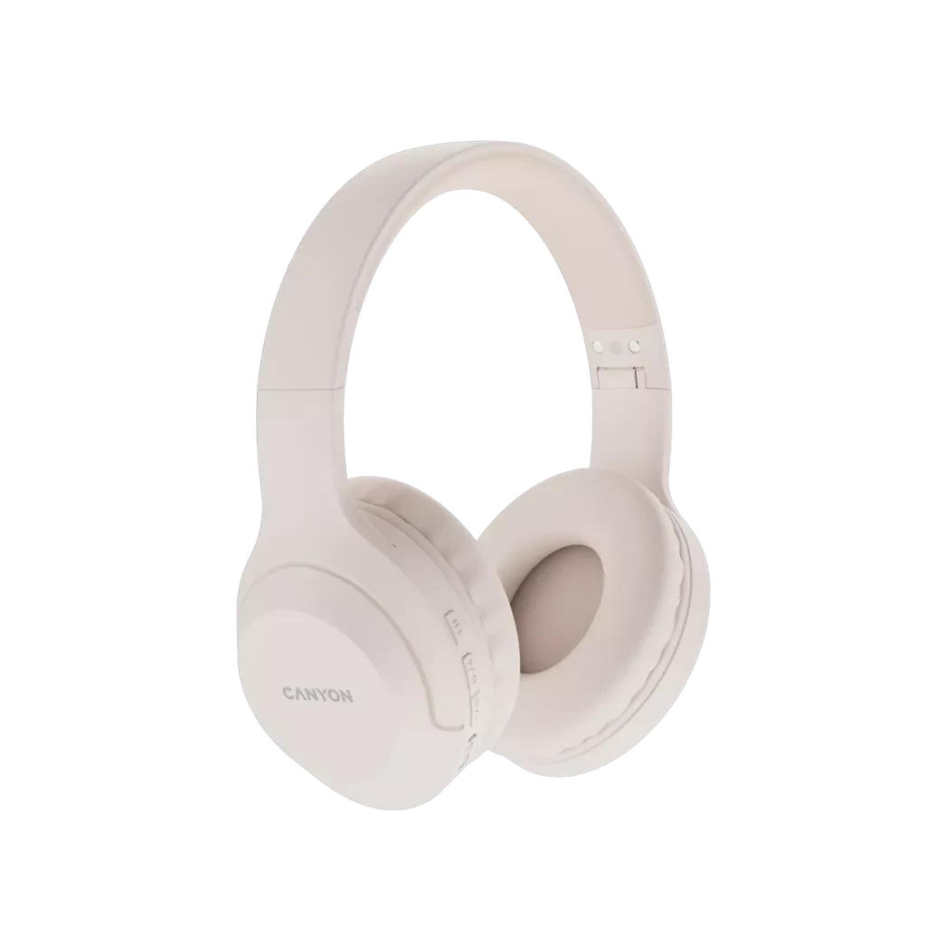 Canyon Wireless Bluetooth Headphones - Beige 2 Canyon Wireless Bluetooth Headphones - Beige - Image 2