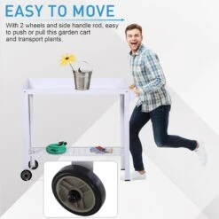 Outsunny Metal Outdoor Garden Potting Bench White 12 Outsunny Metal Outdoor Garden Potting Bench White -Home Furnishing Serie Shop sWF01417dc49d9bd5