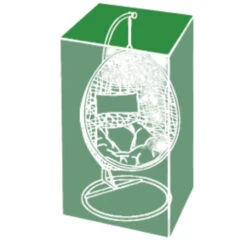 Silver & Stone Outdoor Furniture Cover For Single Egg Chair -Home Furnishing Serie Shop single egg chair cover 2