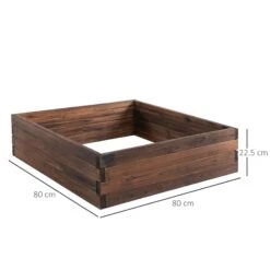 Outsunny Wooden Raised Garden Bed Planter 80 X 80cm -Home Furnishing Serie Shop ssva1217ee2cf0902 97a39186 96f9 427e a80b b1756ac5bddb