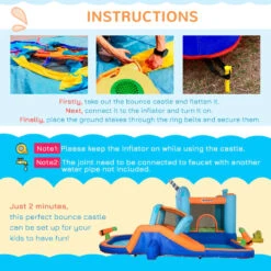 Outsunny Bouncy Castle With Paddling Pool And Sprinkler - Narwhals 16 Outsunny Bouncy Castle With Paddling Pool And Sprinkler - Narwhals -Home Furnishing Serie Shop u4bb10185b972e33d jpg